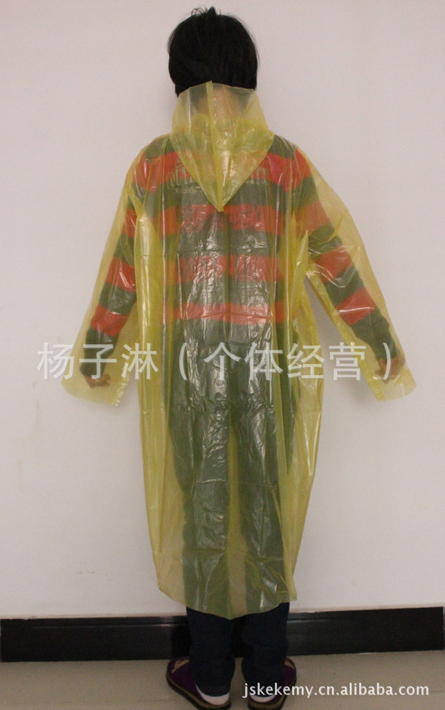 Thickened Adult Disposable Raincoat Portable PE Children's Poncho Amusement Park Outdoor Transparent Raincoat Manufacturers Can Customize