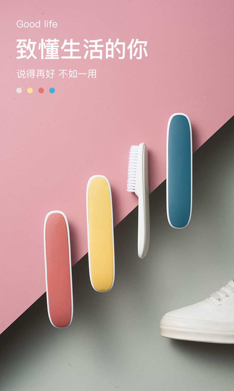Shoe Brush Plastic Brush soft Bristle Shoe polish multifunctional small white Shoe Wash Shoe Brush Clean clothes collar