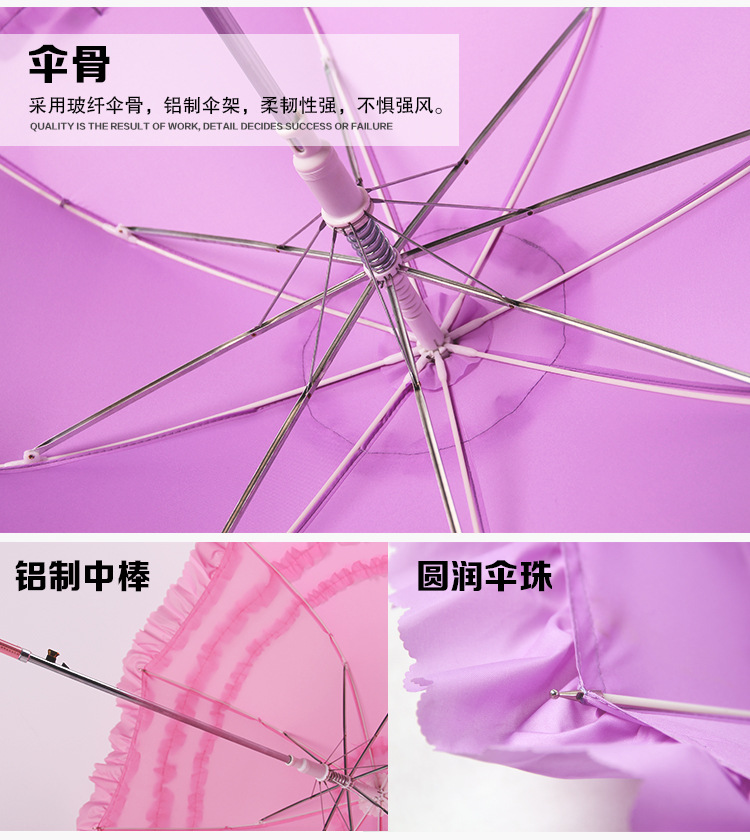 Wedding Rain Umbrella Long Handle Bright Red Bridal Umbrella Cute Lace Princess Lace Umbrella One Product Dropshipping Wedding Rain Umbrella Long Handle Bright Red Bridal Umbrella Cute Lace Princess Lace Umbrella One Product Dropshipping