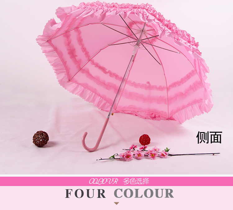 Wedding Rain Umbrella Long Handle Bright Red Bridal Umbrella Cute Lace Princess Lace Umbrella One Product Dropshipping Wedding Rain Umbrella Long Handle Bright Red Bridal Umbrella Cute Lace Princess Lace Umbrella One Product Dropshipping