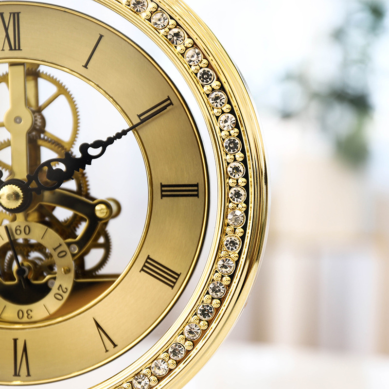 Pure Copper Creative Clocks American Living Room Home Desk Clock Desktop Clock Desktop Decoration European Mute Decorative Clock