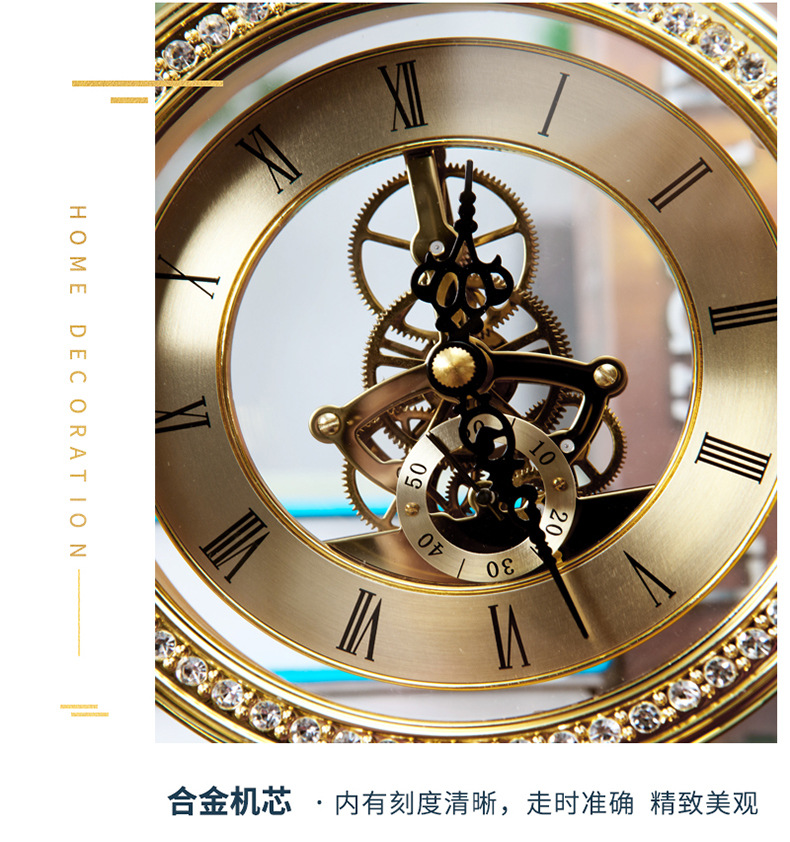 Pure Copper Creative Clocks American Living Room Home Desk Clock Desktop Clock Desktop Decoration European Mute Decorative Clock Pure Copper Creative Clocks American Living Room Home Desk Clock Desktop Clock Desktop Decoration European Mute Decorative Clock