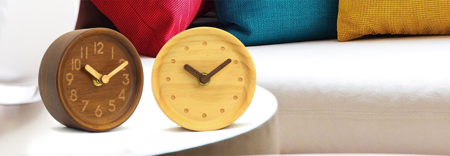 Factory Direct Sales New Wood Grain Wall Clock Beech Fashion Creative Mute Solid Wood Clock Living Room Bedroom round Wall Clocks