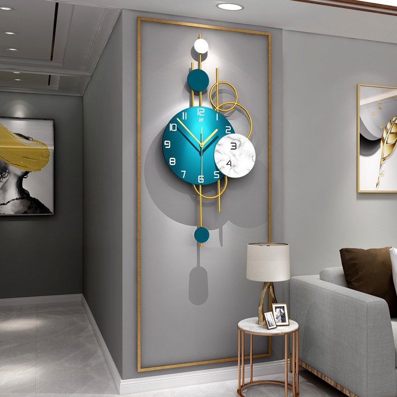 Affordable Luxury Fashion Clock Wall Clock Living Room Creative Home Decoration Clock Nordic Simple Wall Hanging Wall Clocks One Piece Dropshipping