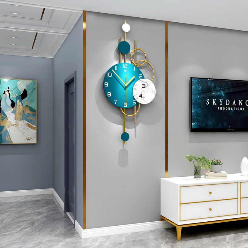 Affordable Luxury Fashion Clock Wall Clock Living Room Creative Home Decoration Clock Nordic Simple Wall Hanging Wall Clocks One Piece Dropshipping