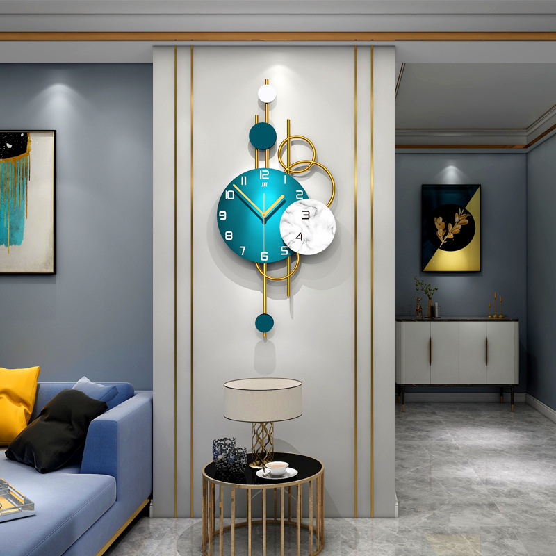 Affordable Luxury Fashion Clock Wall Clock Living Room Creative Home Decoration Clock Nordic Simple Wall Hanging Wall Clocks One Piece Dropshipping