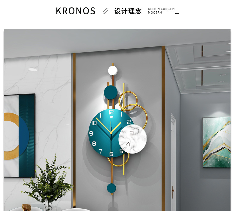 Affordable Luxury Fashion Clock Wall Clock Living Room Creative Home Decoration Clock Nordic Simple Wall Hanging Wall Clocks One Piece Dropshipping