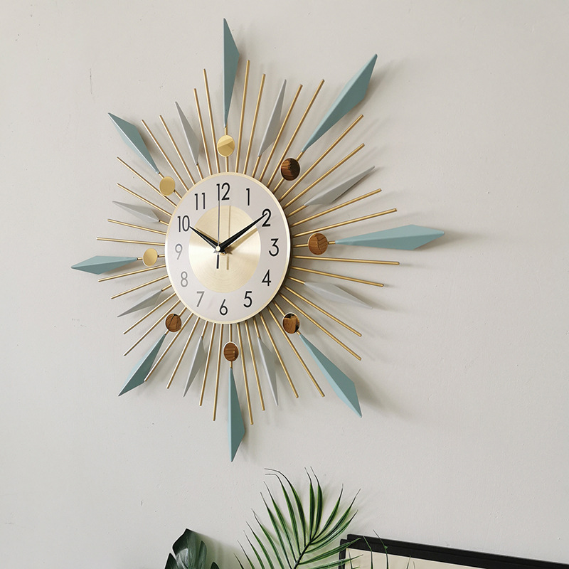 Decorative Wall Clock Light Luxury Modern Minimalist Nordic Clock Living Room Fashion Pocket Watch Creative Art Wall Clocks European Style Wall Clock