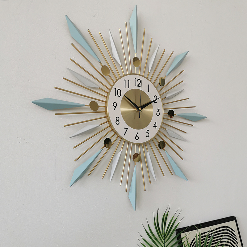 Decorative Wall Clock Light Luxury Modern Minimalist Nordic Clock Living Room Fashion Pocket Watch Creative Art Wall Clocks European Style Wall Clock