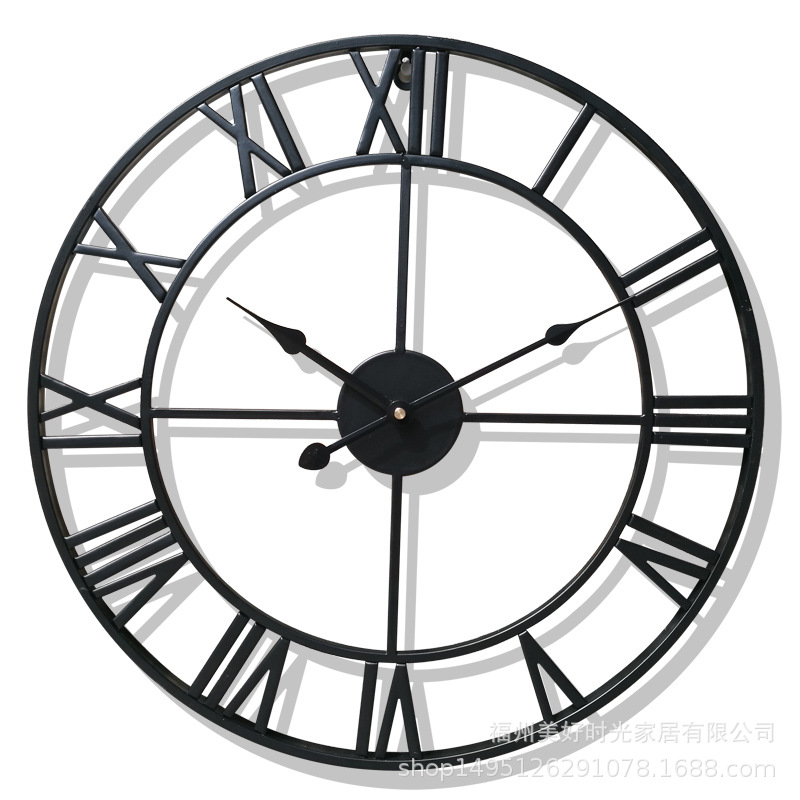 Clocks Personalized Personality Creative Fashion Living Room American Modern Loft Cafe Iron Large Wall Clock Watch