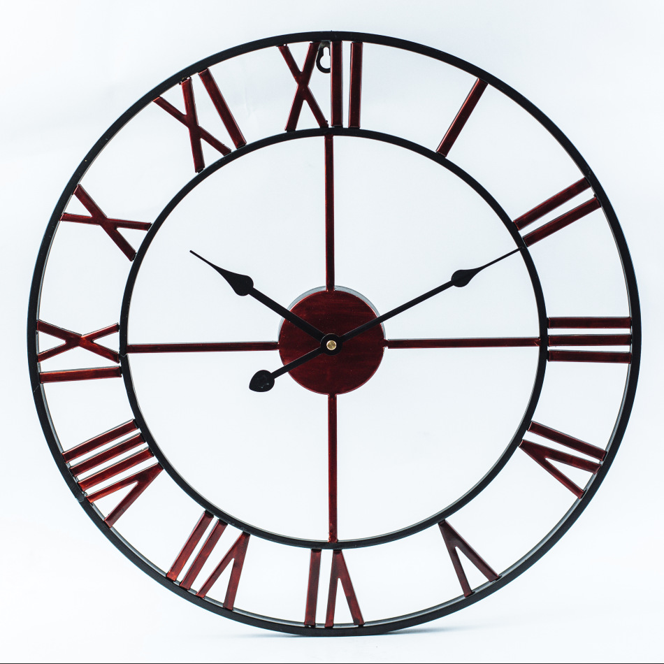 Clocks Personalized Personality Creative Fashion Living Room American Modern Loft Cafe Iron Large Wall Clock Watch