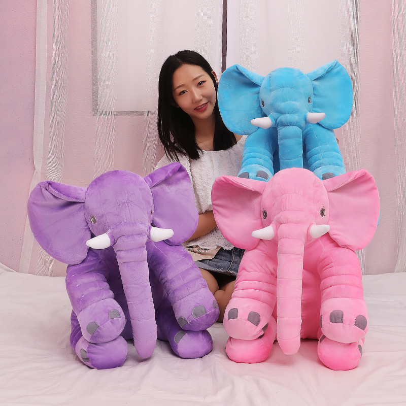 New Popular Elephant Throw Pillow Soothing Elephant Plush Toy Doll Baby Sleep Companion Children Sleeping Elephant Gift Customization New Popular Elephant Throw Pillow Soothing Elephant Plush Toy Doll Baby Sleep Companion Children Sleeping Elephant Gift Customization