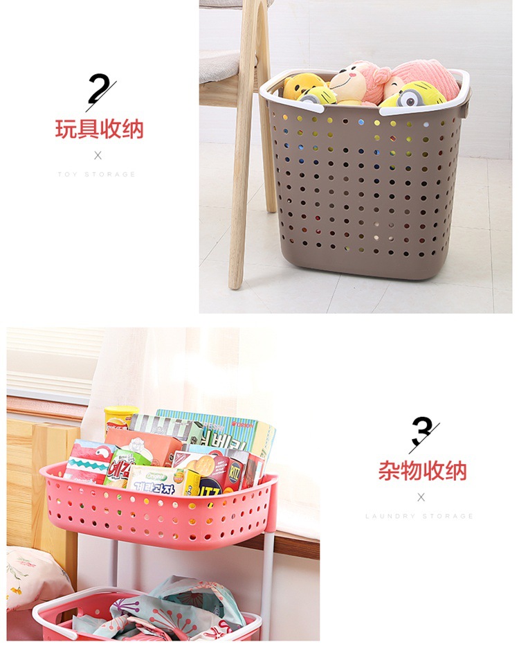 Creative Home Laundry Basket Plastic Laundry Basket Bathroom with Pulley Dirty Laundry Storage Basket Lou Large Storage Basket Creative Home Laundry Basket Plastic Laundry Basket Bathroom with Pulley Dirty Laundry Storage Basket Lou Large Storage Basket