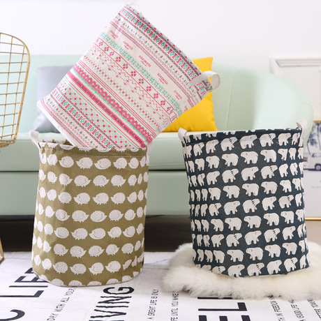 Household Fabrics Dirty Clothes Basket Laundry Basket Folding Toy Clothes Dirty Laundry Storage Basket Storage Bucket Laundry Basket