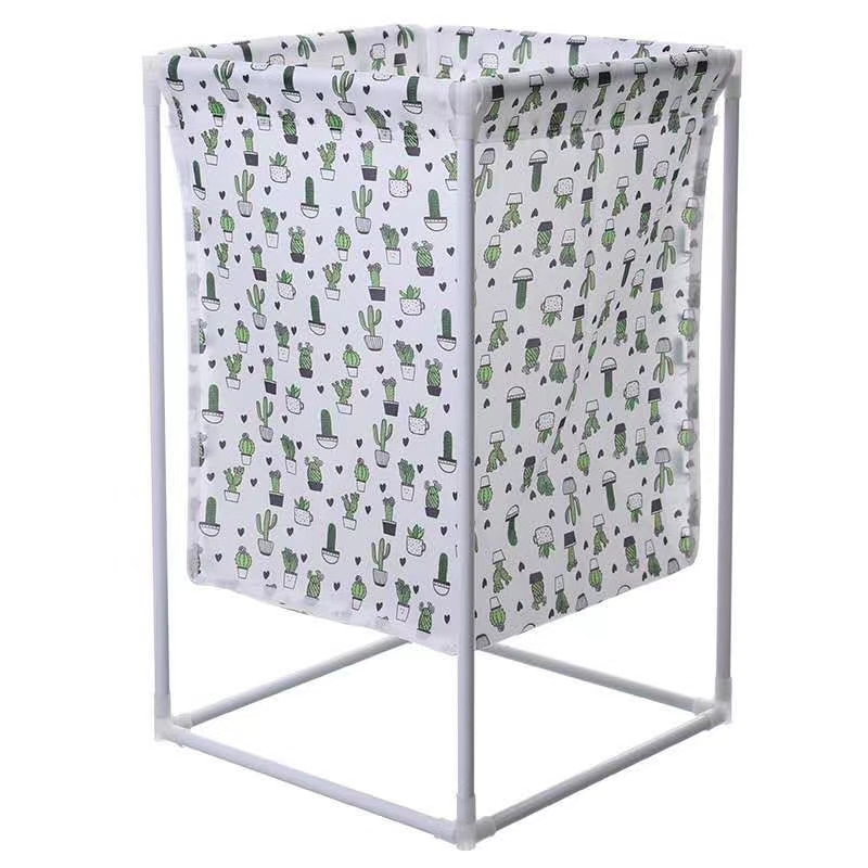 Fabric Laundry Basket Storage Basket for Dirty Clothes Basket Waterproof Blue Frame for Toys Household Laundry Baskets Barrels