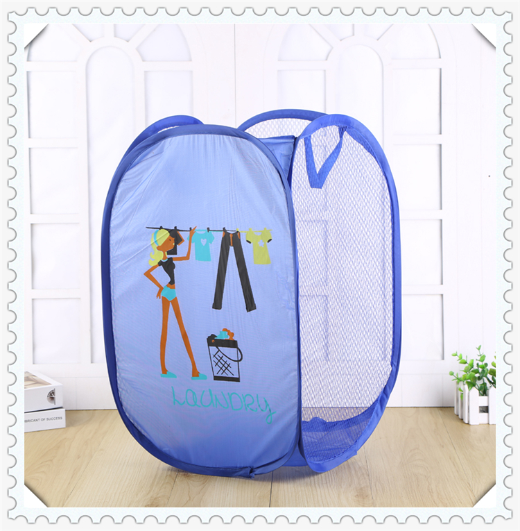 Simple and Foldable Bathroom Storage Net Pocket Storage Basket Baby Dirty Clothes Storage Bag Clothes Blue Dirty Clothes Basket Simple and Foldable Bathroom Storage Net Pocket Storage Basket Baby Dirty Clothes Storage Bag Clothes Blue Dirty Clothes Basket