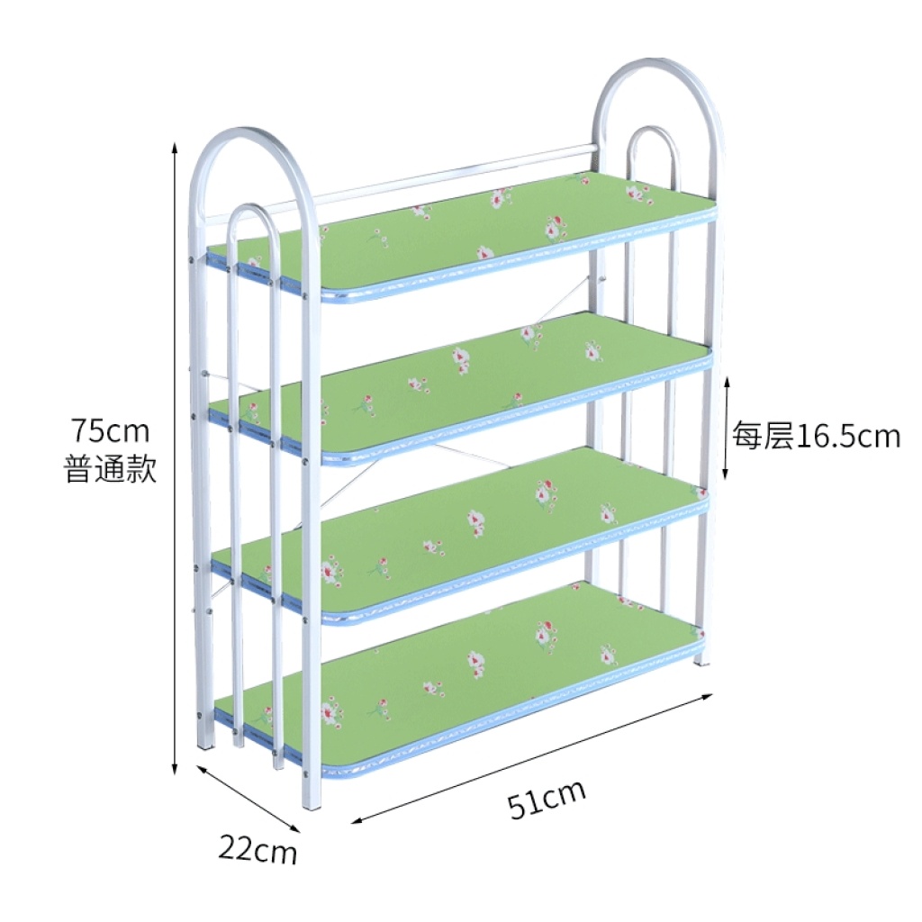 European-Style 4-Layer Shoe Rack Storage Multi-Functional Iron Pipe Solid Wood Assembly Small Shoe Cabinet Economical Household behind the Bedroom Door European-Style 4-Layer Shoe Rack Storage Multi-Functional Iron Pipe Solid Wood Assembly Small Shoe Cabinet Economical Household behind the Bedroom Door