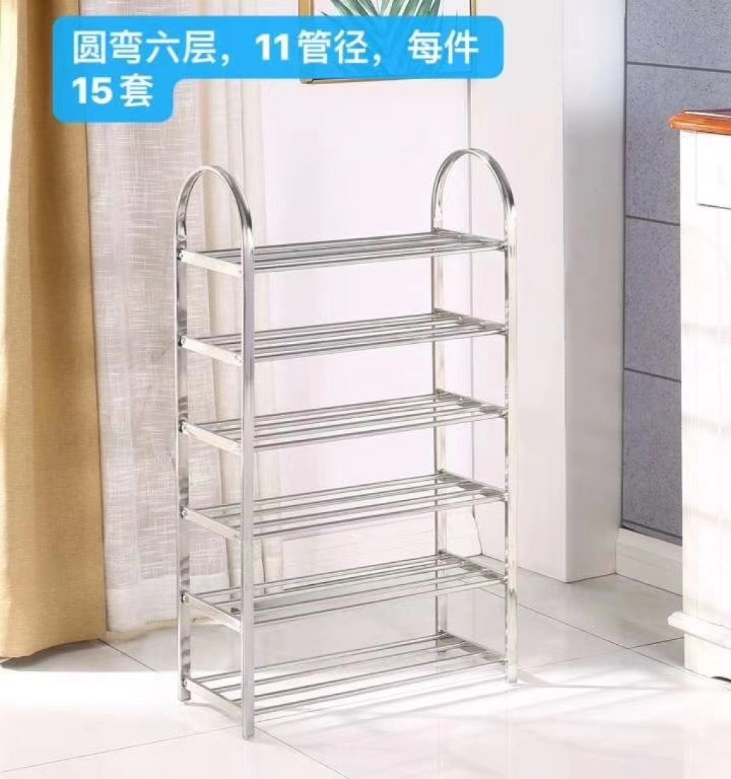 Shoe rack stainless steel multi-layer assembly simple waterproof shoe cabinet economy dormitory storage rack at the door shelf Shoe rack stainless steel multi-layer assembly simple waterproof shoe cabinet economy dormitory storage rack at the door shelf