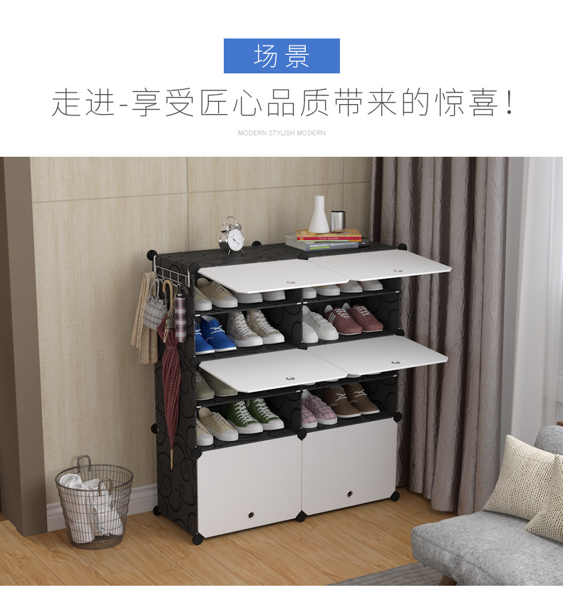 Dust-Proof Shoe Rack Multi-Layer Plastic Shoe Cabinet Simple Modern Assembly Economical Free Shipping Household Space Saving Hall Cabinet Dust-Proof Shoe Rack Multi-Layer Plastic Shoe Cabinet Simple Modern Assembly Economical Free Shipping Household Space Saving Hall Cabinet