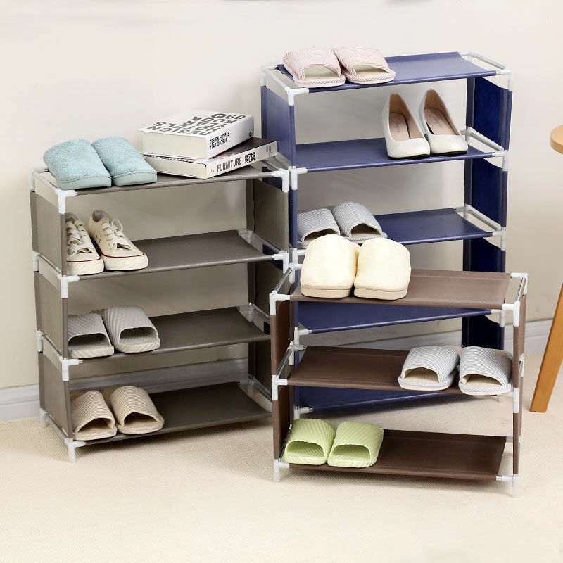 3. Assemble multilayer Japanese simple shoe rack Shoe Cabinet Dustproof College student yack small shoe rack export shoe rack