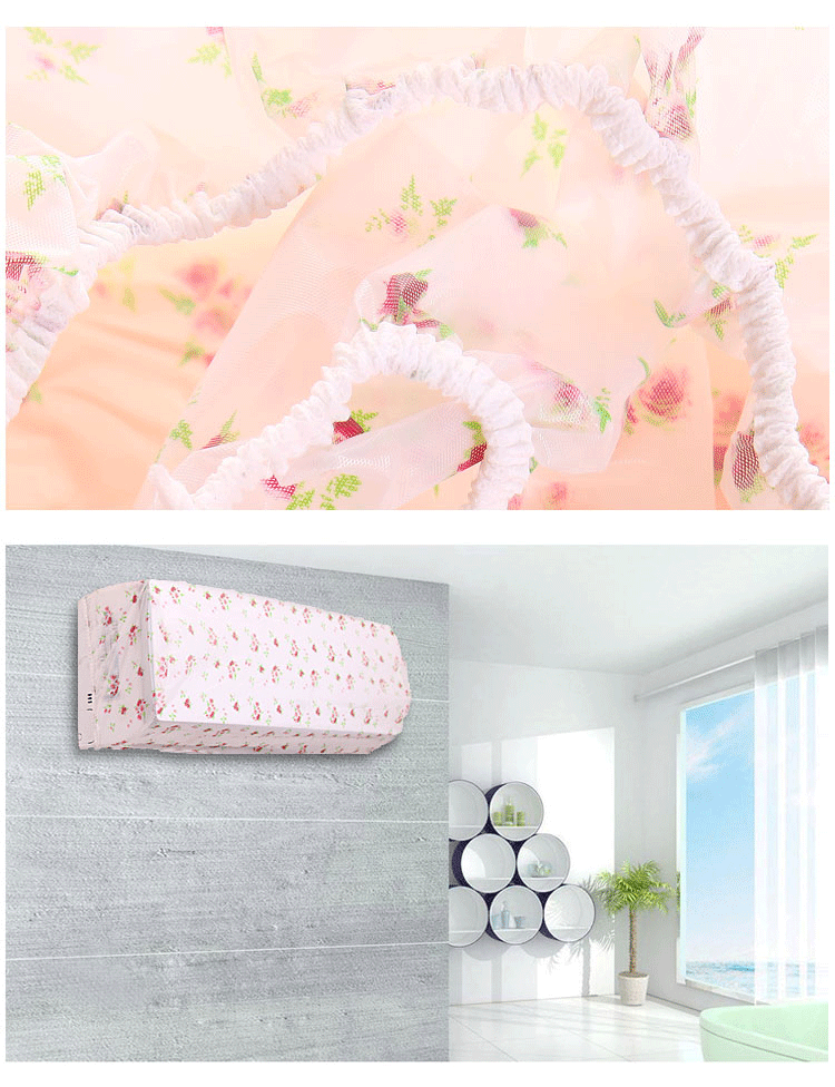 Air Conditioning Dust Cover Hanging Air Conditioner Cover Home Cartoon Indoor Bedroom All-Inclusive Wall-Mounted Protective Cover Air Conditioner Cover