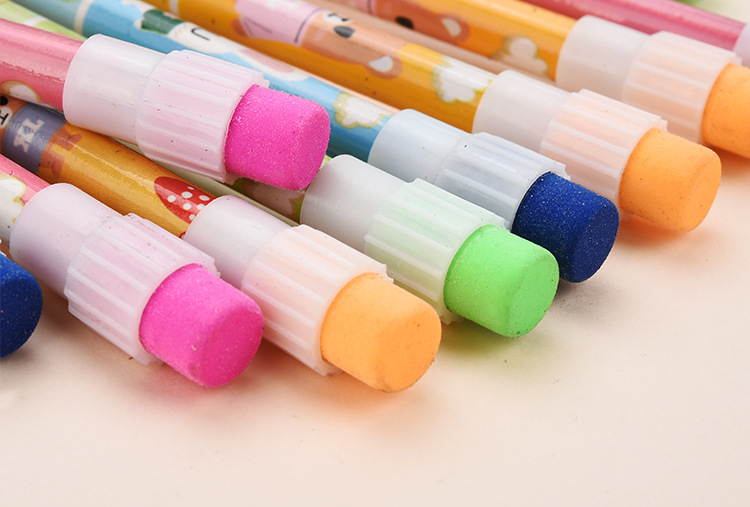 Shunfu Cartoon Four-Color Big Leather Tip Children Student round Brush Pot HB Calligraphy Practice Writing Pencil Pencil Factory Shunfu Cartoon Four-Color Big Leather Tip Children Student round Brush Pot HB Calligraphy Practice Writing Pencil Pencil Factory