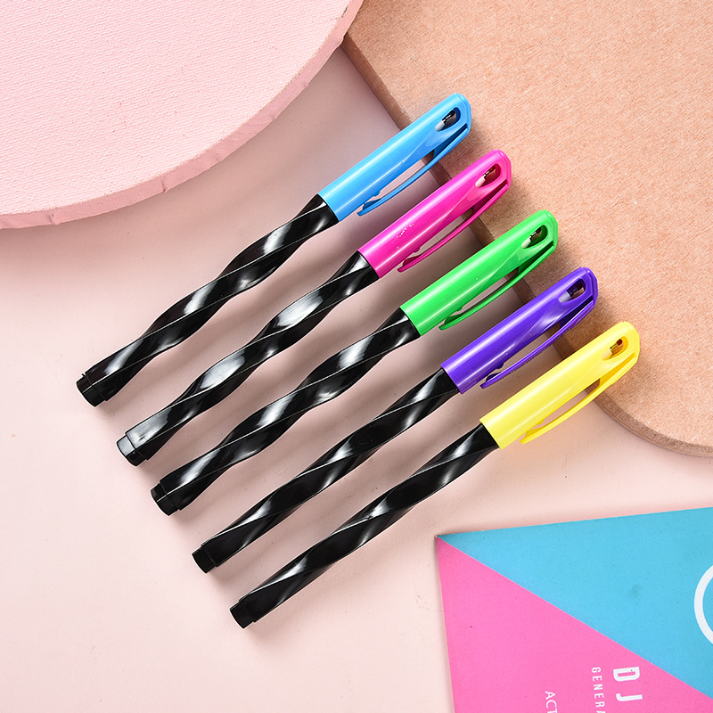 Creative Spiral Pen Holder Middle School Student Practice Pen for Calligraphy Writing Smooth Signature Pen Box Gift Pen Stationery Customization Wholesale Creative Spiral Pen Holder Middle School Student Practice Pen for Calligraphy Writing Smooth Signature Pen Box Gift Pen Stationery Customization Wholesale