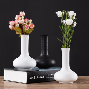 Porcelain craft Style Home Ceramic Vase Home Decorative Crafts Decoration Body Art Dried Flower Vase Wholesale