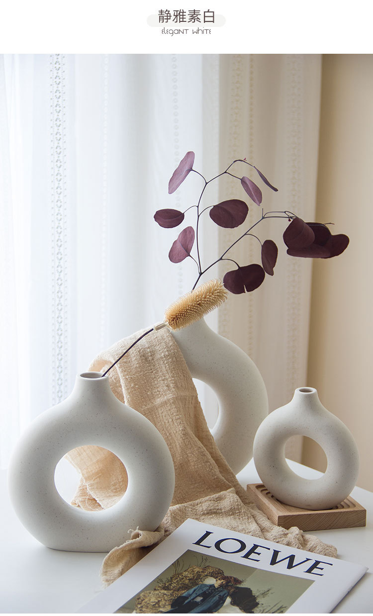 Porcelain craft  Decoration Creative Ceramic Crafts Living Room Flower Arrangement Home Cross-Border Hot