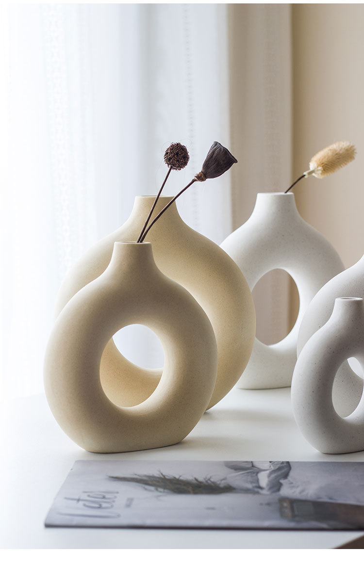 Porcelain craft  Decoration Creative Ceramic Crafts Living Room Flower Arrangement Home Cross-Border Hot