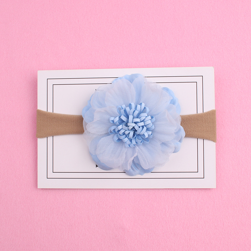 New European and American Style Lace Mesh Multi-Color Artificial Flower Children's Hair Band Photo Studio Photography Baby Princess Hair Band Hair Accessories New European and American Style Lace Mesh Multi-Color Artificial Flower Children's Hair Band Photo Studio Photography Baby Princess Hair Band Hair Accessories