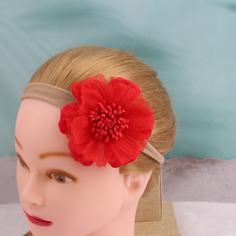 New European and American Style Lace Mesh Multi-Color Artificial Flower Children's Hair Band Photo Studio Photography Baby Princess Hair Band Hair Accessories New European and American Style Lace Mesh Multi-Color Artificial Flower Children's Hair Band Photo Studio Photography Baby Princess Hair Band Hair Accessories