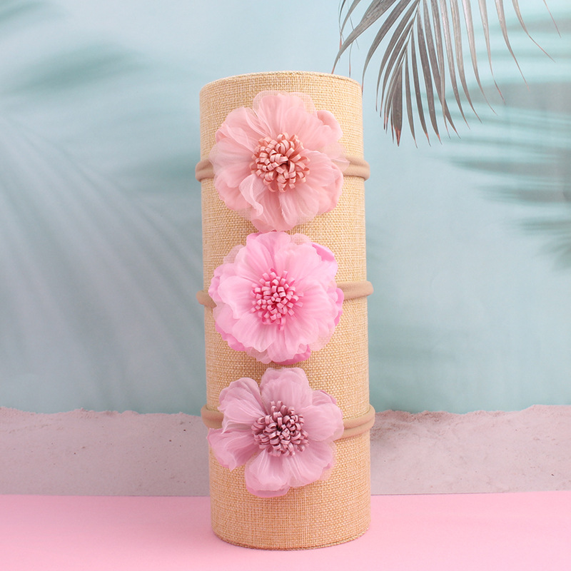 New European and American Style Lace Mesh Multi-Color Artificial Flower Children's Hair Band Photo Studio Photography Baby Princess Hair Band Hair Accessories New European and American Style Lace Mesh Multi-Color Artificial Flower Children's Hair Band Photo Studio Photography Baby Princess Hair Band Hair Accessories