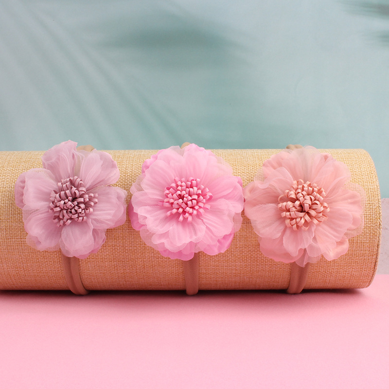 New European and American Style Lace Mesh Multi-Color Artificial Flower Children's Hair Band Photo Studio Photography Baby Princess Hair Band Hair Accessories New European and American Style Lace Mesh Multi-Color Artificial Flower Children's Hair Band Photo Studio Photography Baby Princess Hair Band Hair Accessories