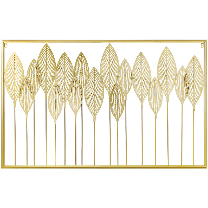 New Chinese Style Three-Dimensional Metal Wall Decoration Creative Living Room Background Wall Decoration Pendant Light Luxury Iron Wall Decoration Crafts