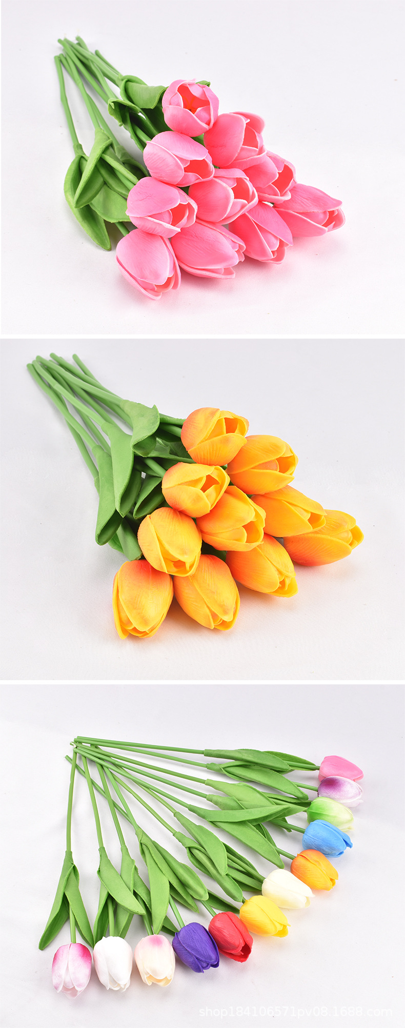 Pu Tulip Artificial Flower Artificial Flower Wedding Party Home Ornamental Flower Cross-Border Foreign Trade Flower Pu Tulip Artificial Flower Artificial Flower Wedding Party Home Ornamental Flower Cross-Border Foreign Trade Flower