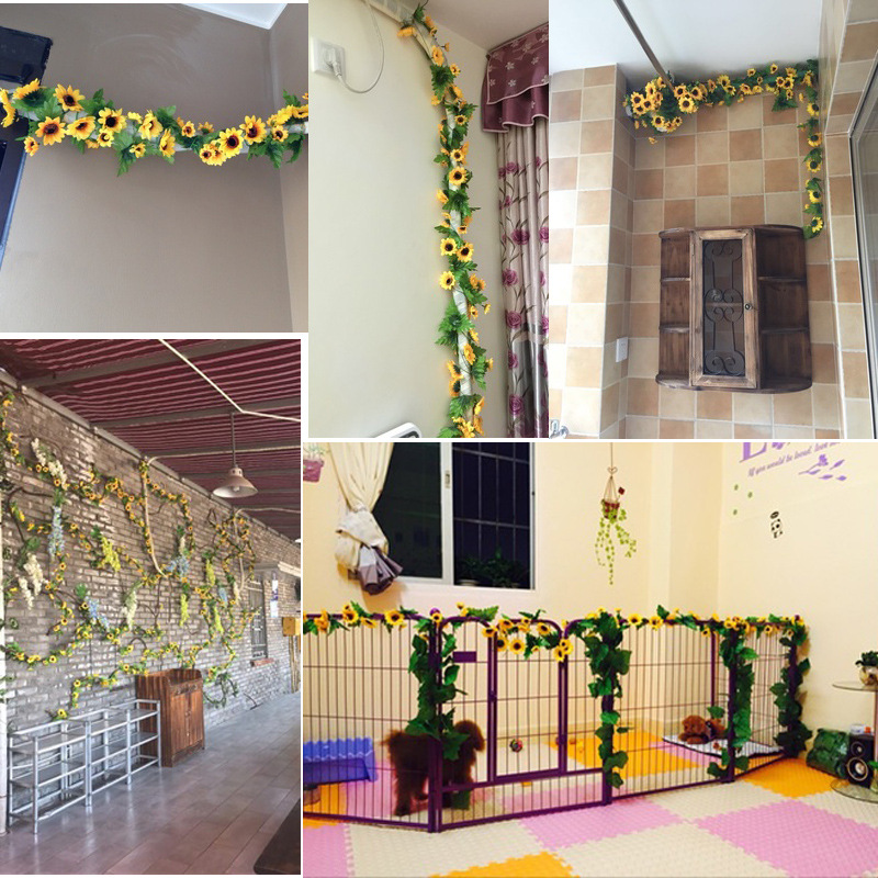 Spot  Plastic Flower Artificial Flower Vine Wholesale Artificial Artificial Flower Home Decoration 