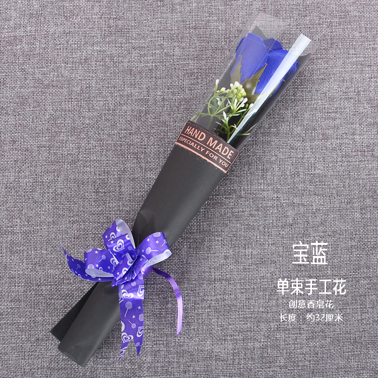 Christmas valentine's day creative single bundle of pure manual simulation rose soap flower factory foreign trade wholesale promotion activities Christmas valentine's day creative single bundle of pure manual simulation rose soap flower factory foreign trade wholesale promotion activities