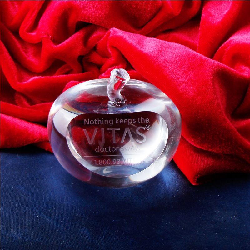 Manufacturers direct crystal crafts apple display Christmas valentine&#039;s day Christmas Eve to send girlfriend friends gifts