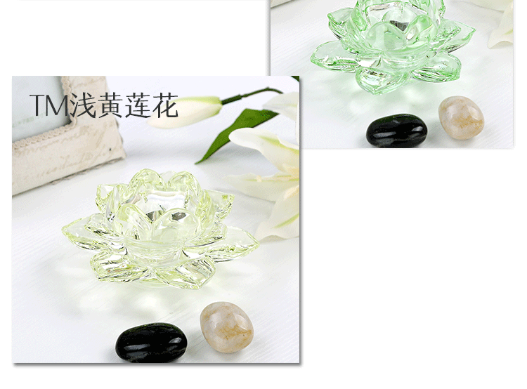 Glass Lotus Candle Holder Home Ornaments Candle Holder Home European Crystal Buddha Worship Buddha Worshiping Lamp Butter Lamp Holder Glass Lotus Candle Holder Home Ornaments Candle Holder Home European Crystal Buddha Worship Buddha Worshiping Lamp Butter Lamp Holder