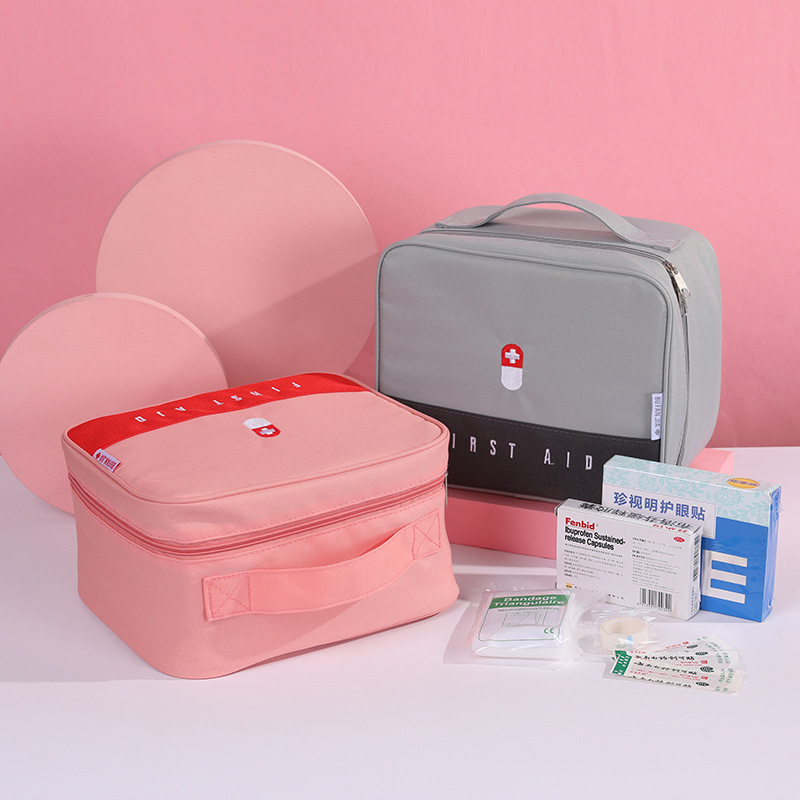 Color Matching Portable Travel Medicine Storage Bag Epidemic Prevention Bag Large Capacity First Aid Kits Emergency Bag Medicine Bag Medicine Box Color Matching Portable Travel Medicine Storage Bag Epidemic Prevention Bag Large Capacity First Aid Kits Emergency Bag Medicine Bag Medicine Box