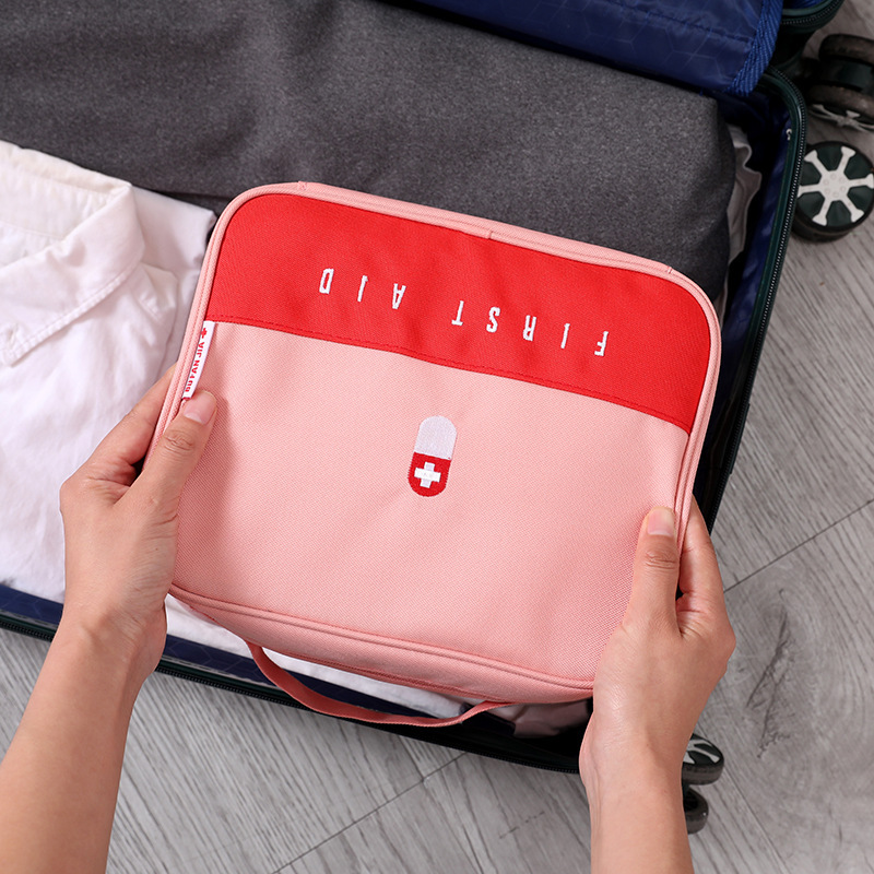 Color Matching Portable Travel Medicine Storage Bag Epidemic Prevention Bag Large Capacity First Aid Kits Emergency Bag Medicine Bag Medicine Box Color Matching Portable Travel Medicine Storage Bag Epidemic Prevention Bag Large Capacity First Aid Kits Emergency Bag Medicine Bag Medicine Box