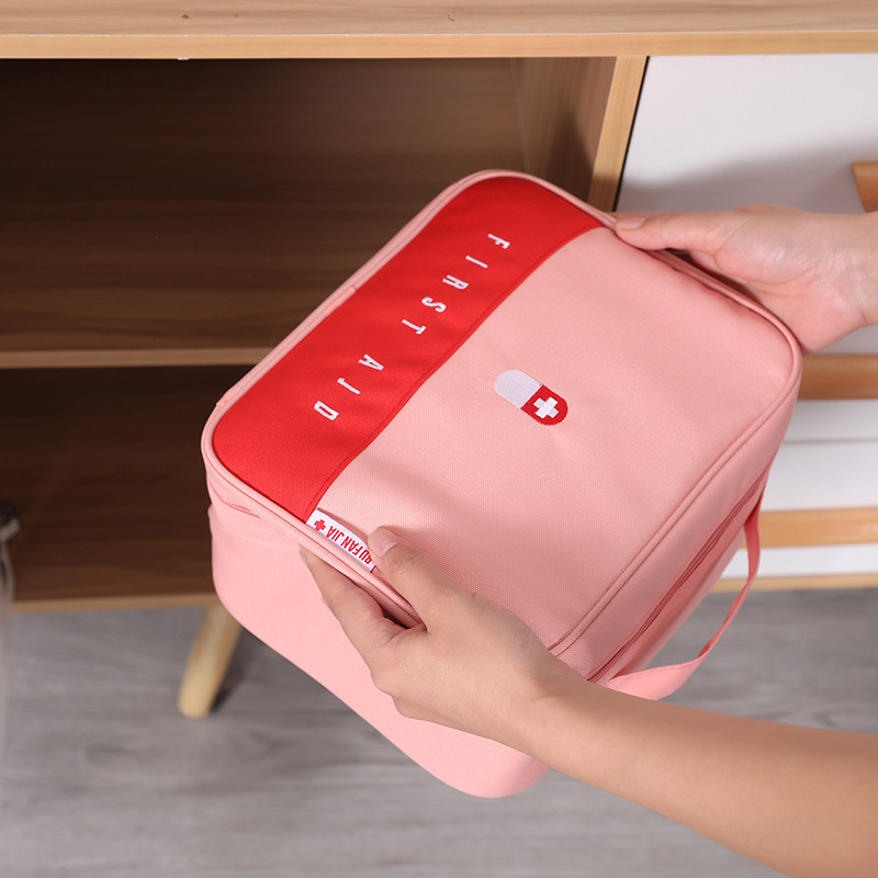 Color Matching Portable Travel Medicine Storage Bag Epidemic Prevention Bag Large Capacity First Aid Kits Emergency Bag Medicine Bag Medicine Box Color Matching Portable Travel Medicine Storage Bag Epidemic Prevention Bag Large Capacity First Aid Kits Emergency Bag Medicine Bag Medicine Box
