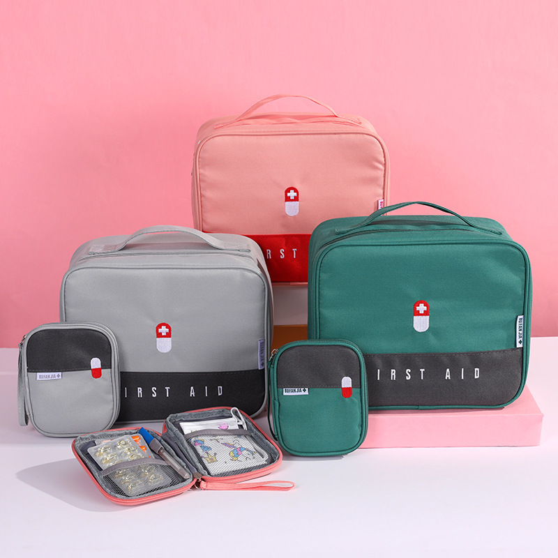 Color Matching Portable Travel Medicine Storage Bag Epidemic Prevention Bag Large Capacity First Aid Kits Emergency Bag Medicine Bag Medicine Box Color Matching Portable Travel Medicine Storage Bag Epidemic Prevention Bag Large Capacity First Aid Kits Emergency Bag Medicine Bag Medicine Box