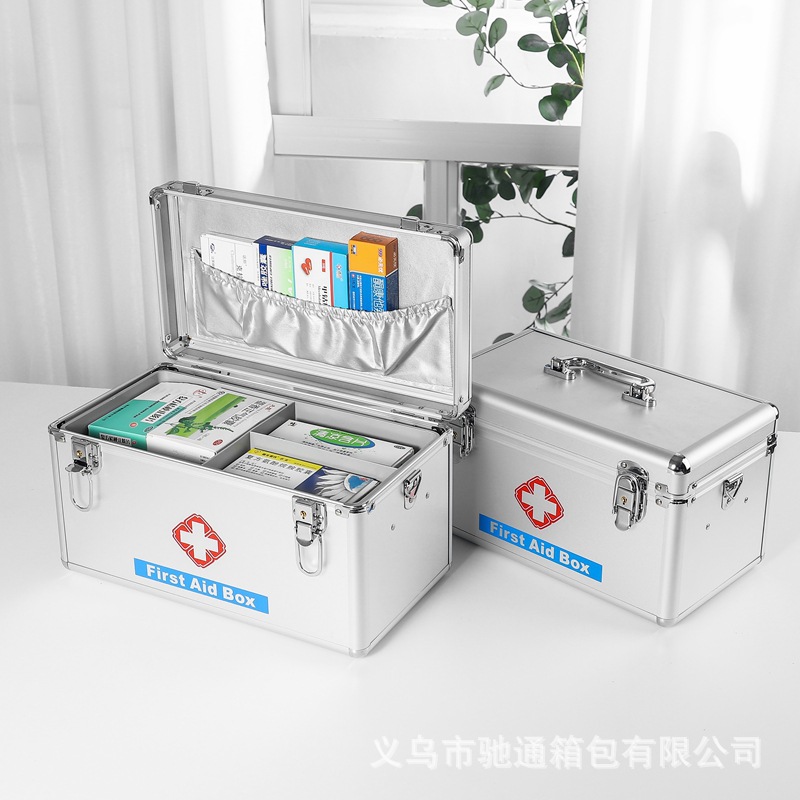 Medicine Box Home Family Pack Regular Medical Care Box First-Aid Kit Outpatient Service with Emergency Full Set of Medicine First Aid Kits