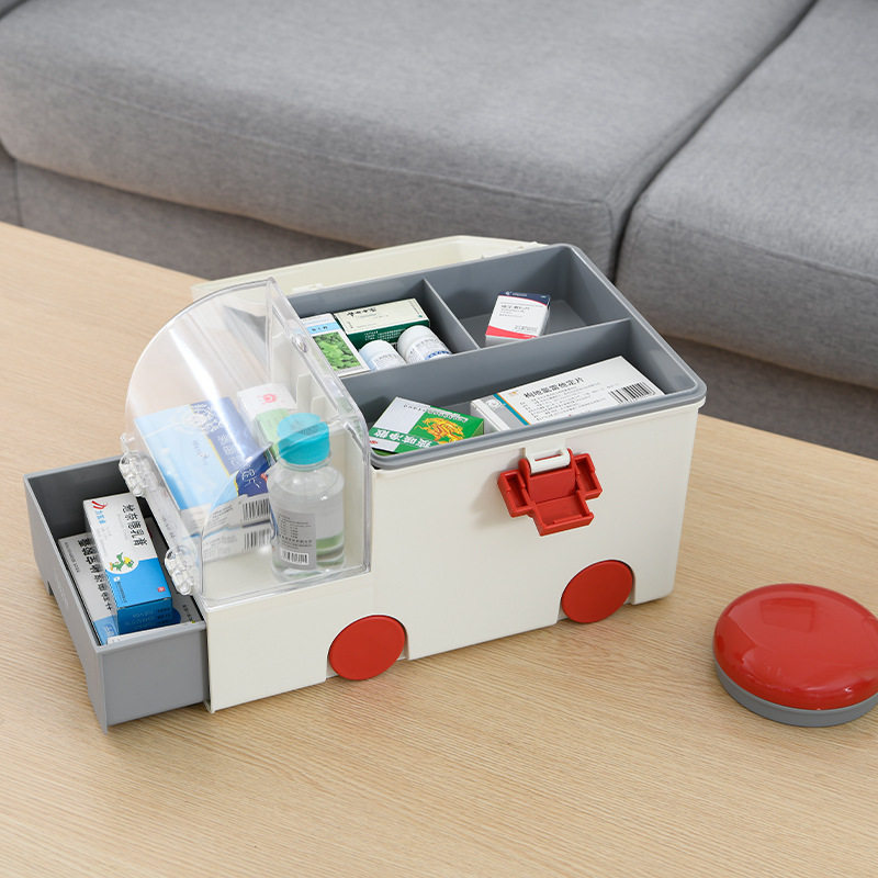[One Piece Dropshipping] Creative Shape Multifunctional Medicine Storage Box Household Medicine Box First Aid Medicine Storage Box