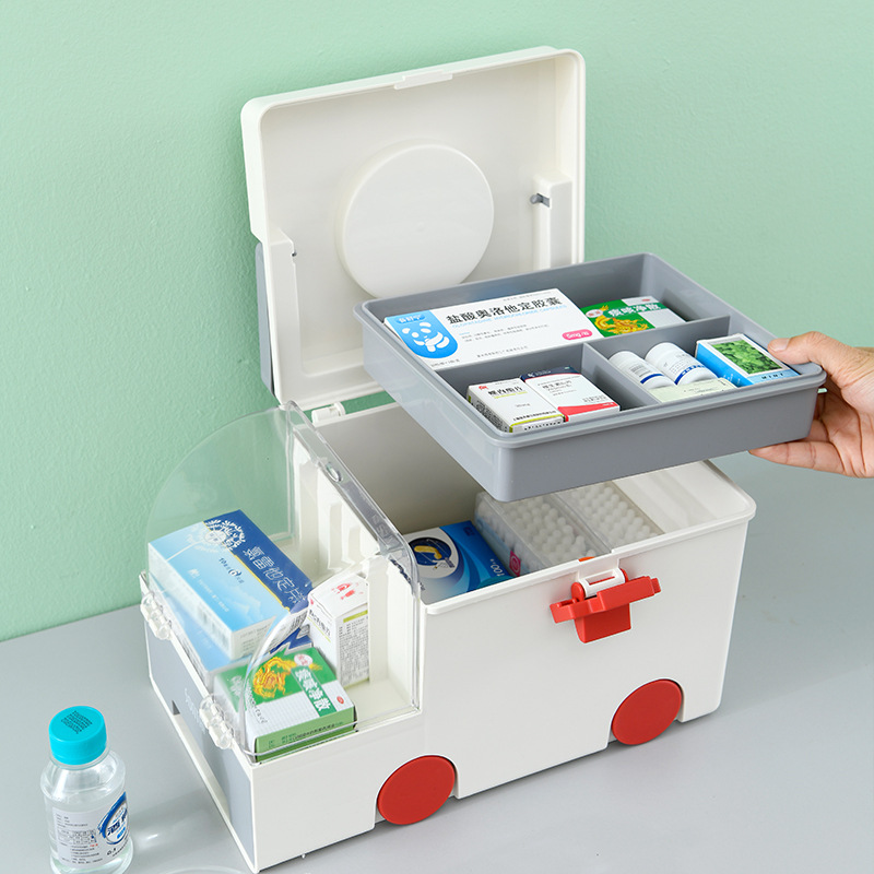 [One Piece Dropshipping] Creative Shape Multifunctional Medicine Storage Box Household Medicine Box First Aid Medicine Storage Box