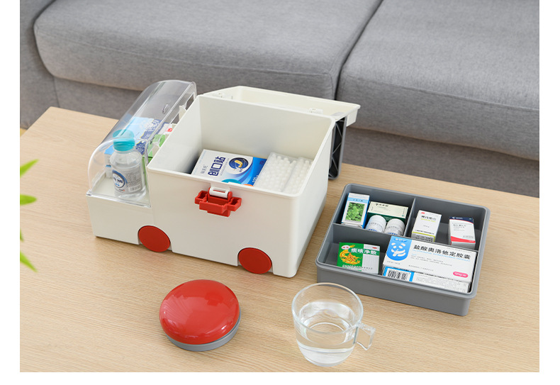 [One Piece Dropshipping] Creative Shape Multifunctional Medicine Storage Box Household Medicine Box First Aid Medicine Storage Box