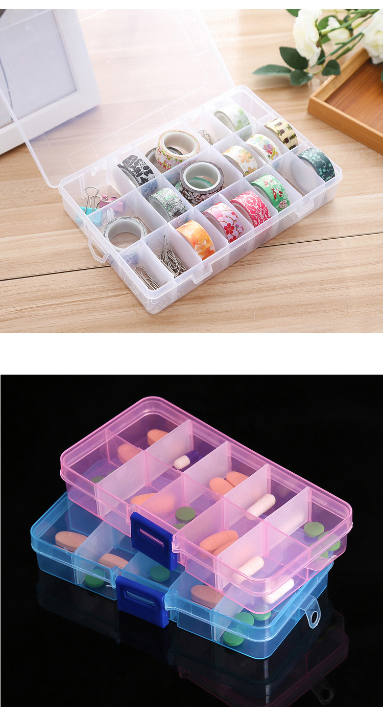 Detachable DIY Classification Transparent Mini Portable First-Aid Kit Travel Storage Box 10 Grid Jewelry Box Finishing Box Detachable DIY Classification Transparent Mini Portable First-Aid Kit Travel Storage Box 10 Grid Jewelry Box Finishing Box