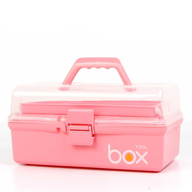 Large Three-Layer Medicine Box Household First-Aid Kit Plastic Storage Box Children&#039;s Art Toolbox Multi-Layer 2230